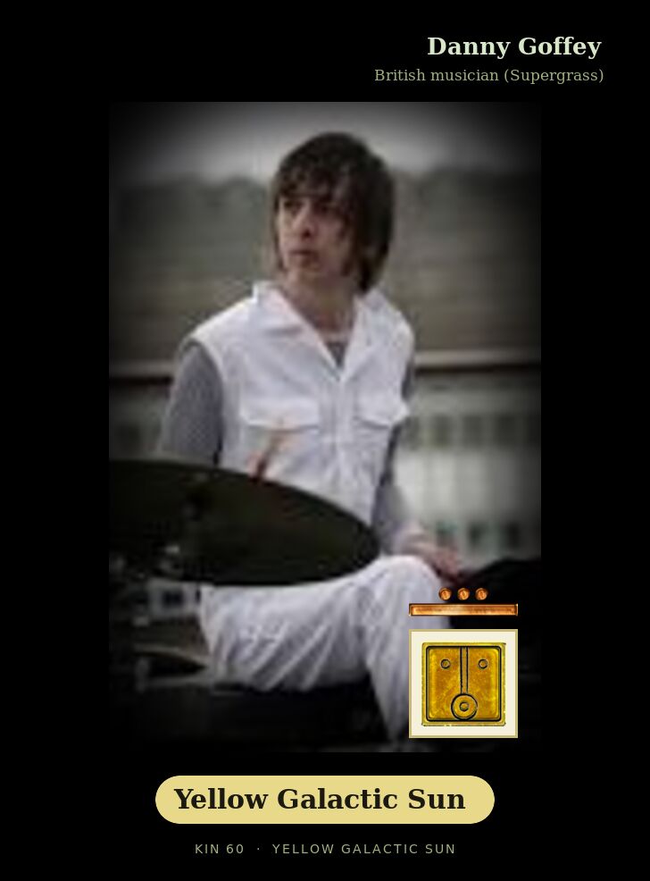 Danny Goffey · Yellow Galactic Sun