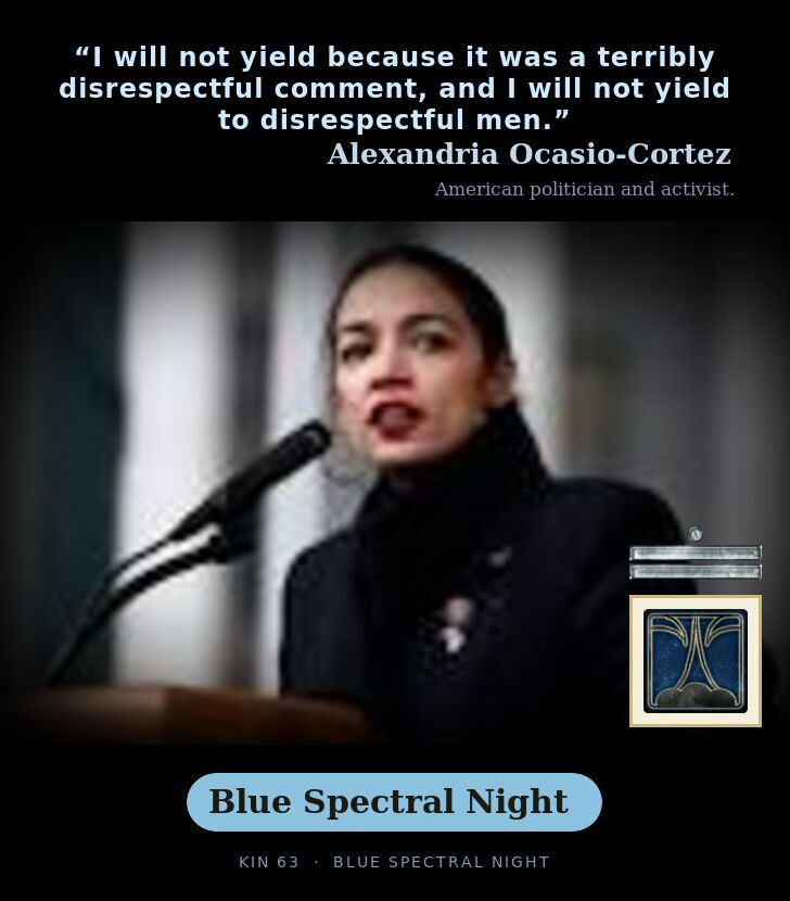 Alexandria Ocasio-Cortez · Blue Spectral Night