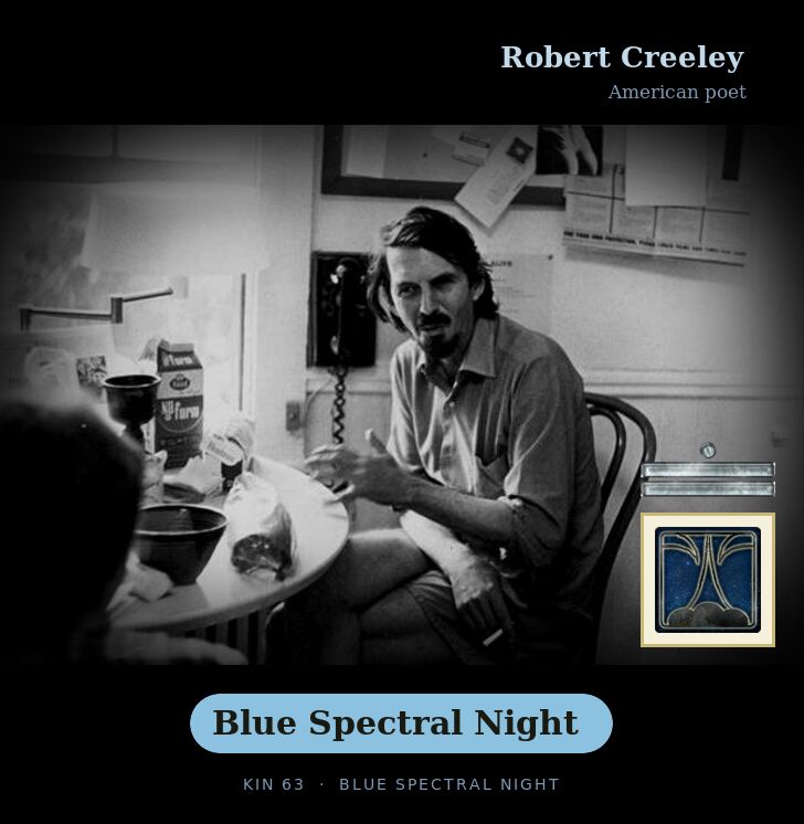 Robert Creeley · Blue Spectral Night