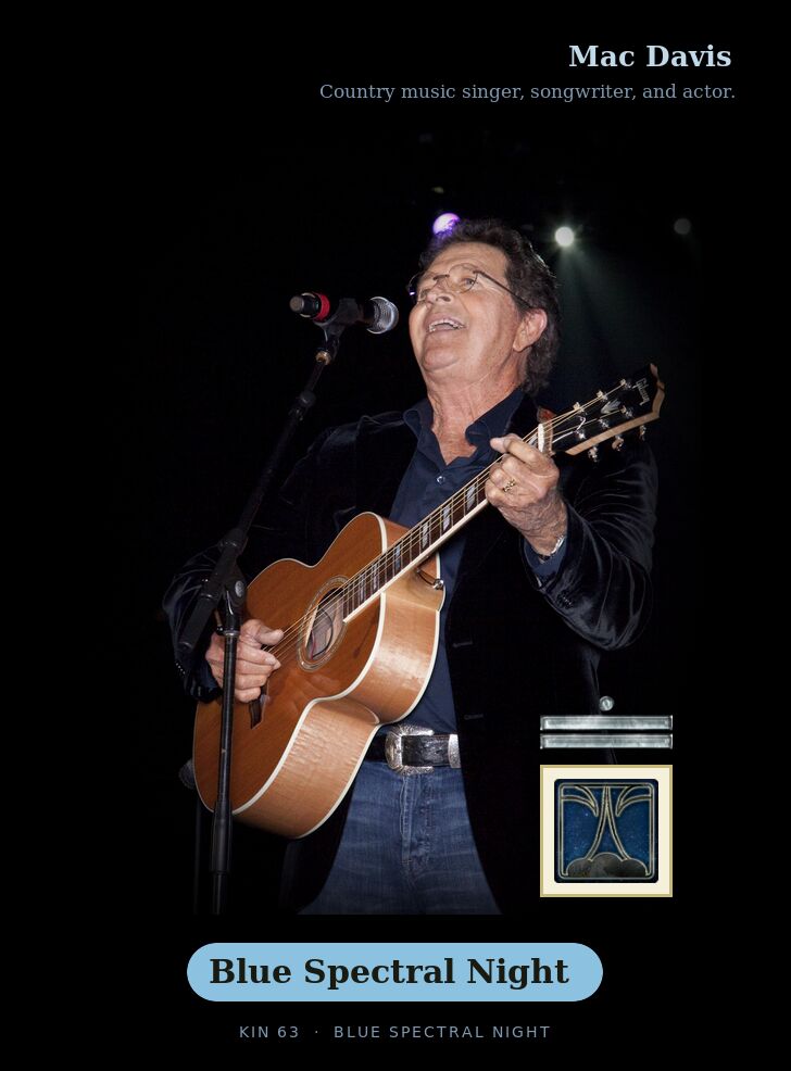 Mac Davis · Blue Spectral Night