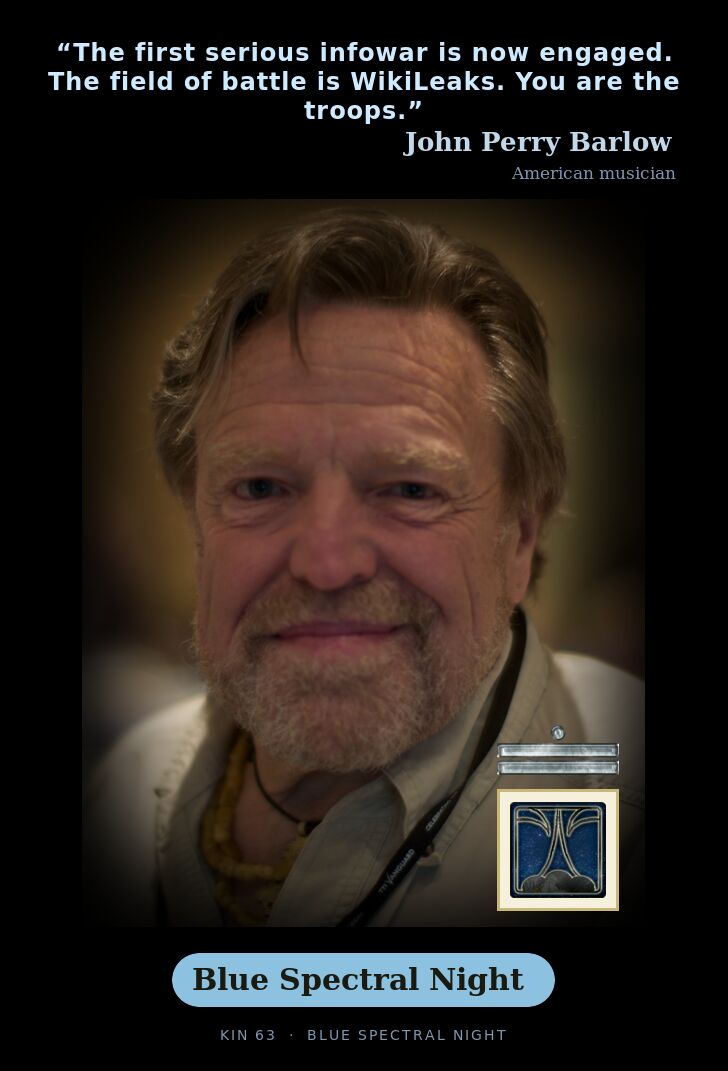 John Perry Barlow · Blue Spectral Night