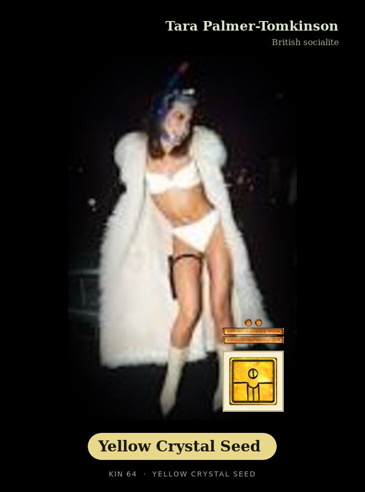 Tara Palmer-Tomkinson · Yellow Crystal Seed