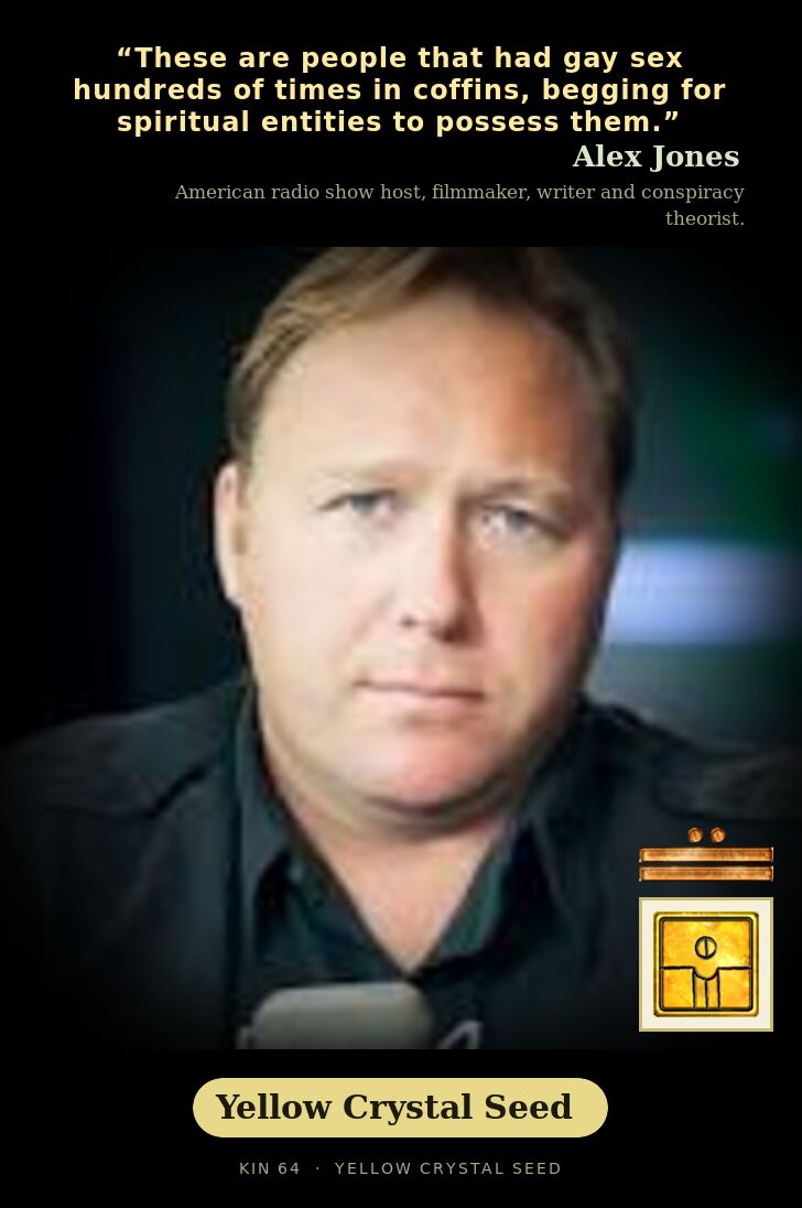 Alex Jones · Yellow Crystal Seed