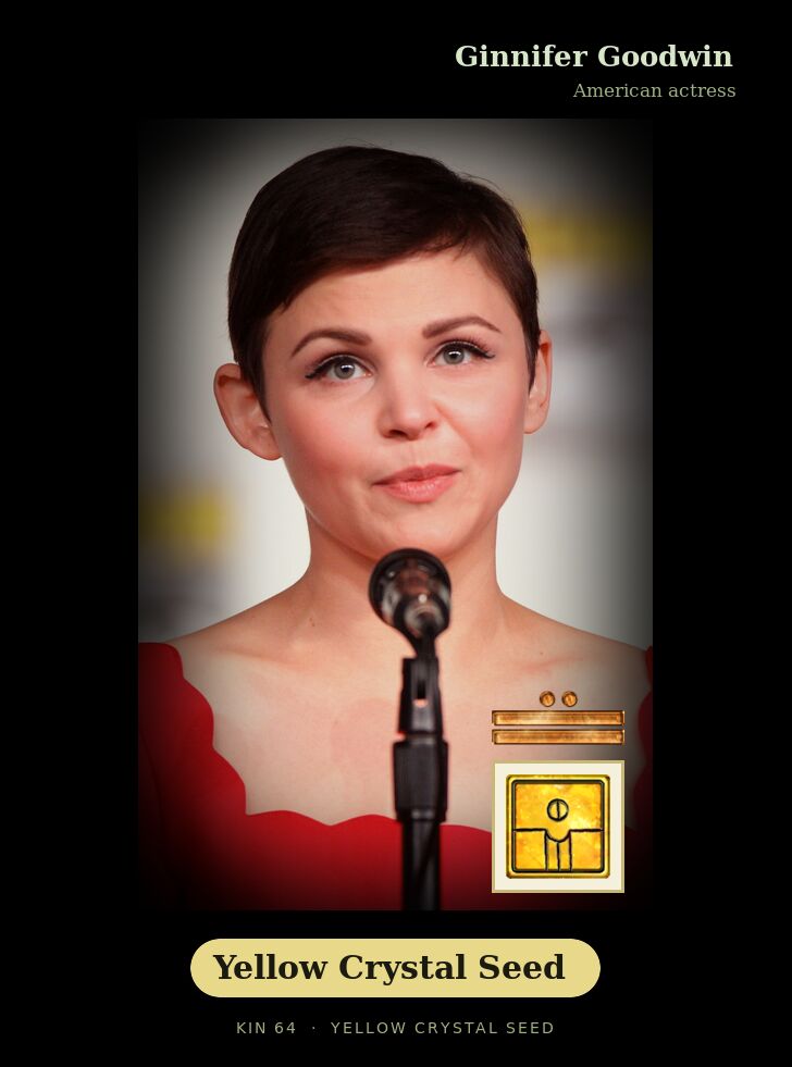 Ginnifer Goodwin · Yellow Crystal Seed