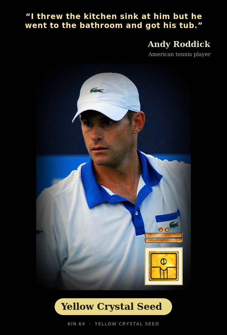 Andy Roddick · Yellow Crystal Seed