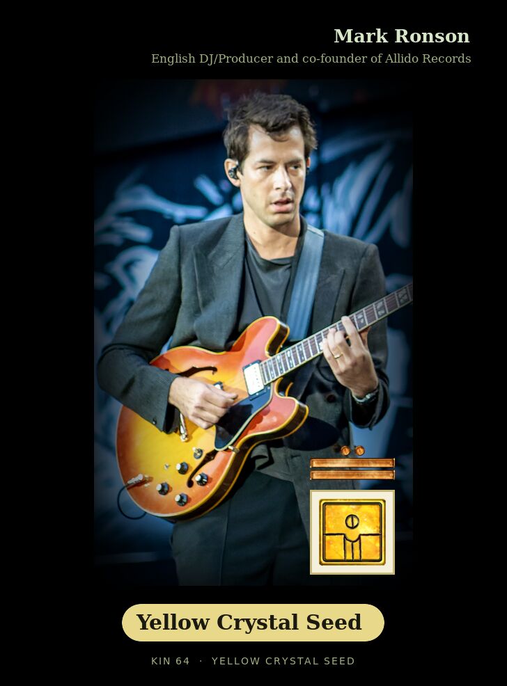 Mark Ronson · Yellow Crystal Seed
