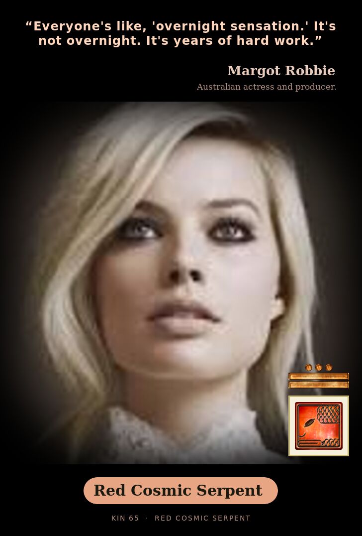 Margot Robbie · Red Cosmic Serpent