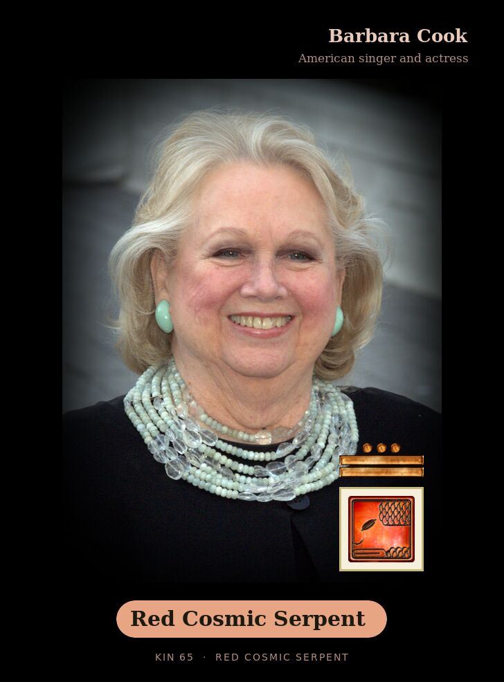 Barbara Cook · Red Cosmic Serpent