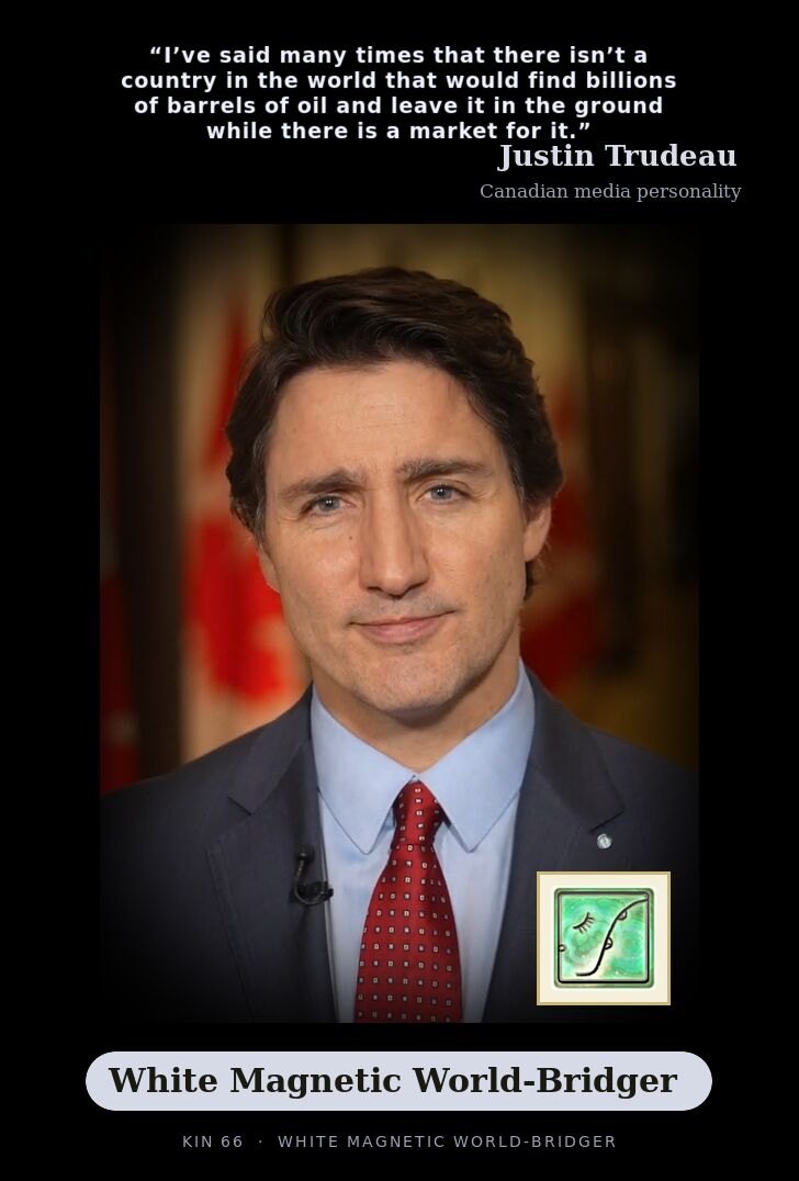 Justin Trudeau · White Magnetic World-Bridger