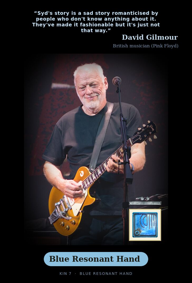 David Gilmour · Blue Resonant Hand