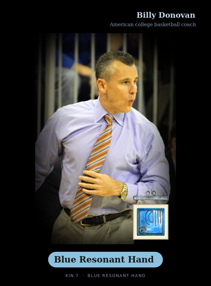 Billy Donovan · Blue Resonant Hand