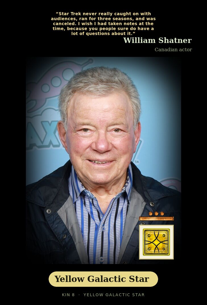 William Shatner · Yellow Galactic Star