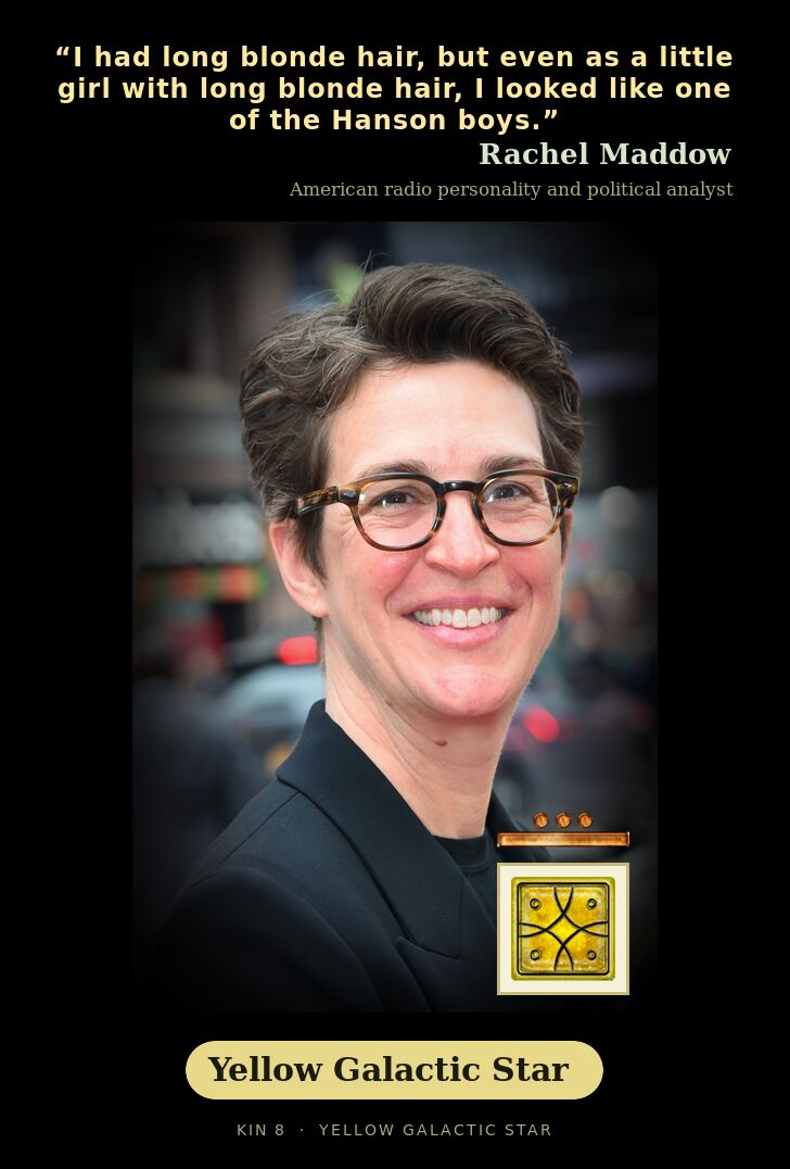 Rachel Maddow · Yellow Galactic Star