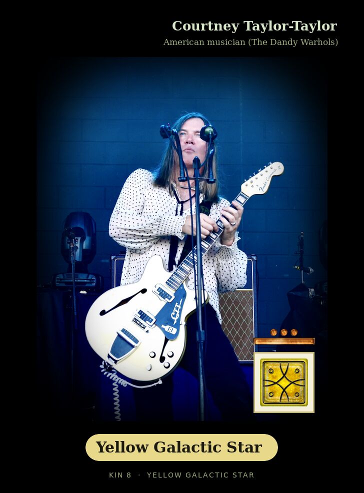 Courtney Taylor-Taylor · Yellow Galactic Star