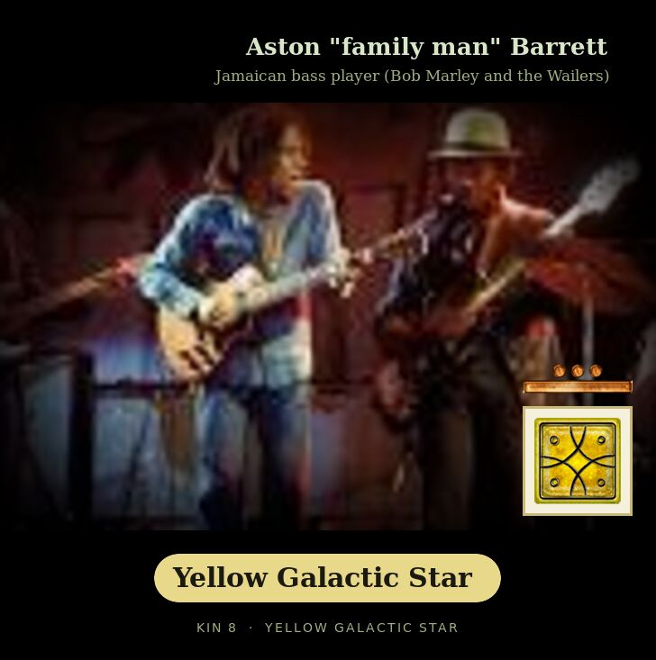 Aston "family man" Barrett · Yellow Galactic Star