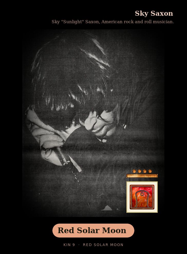 Sky Saxon · Red Solar Moon
