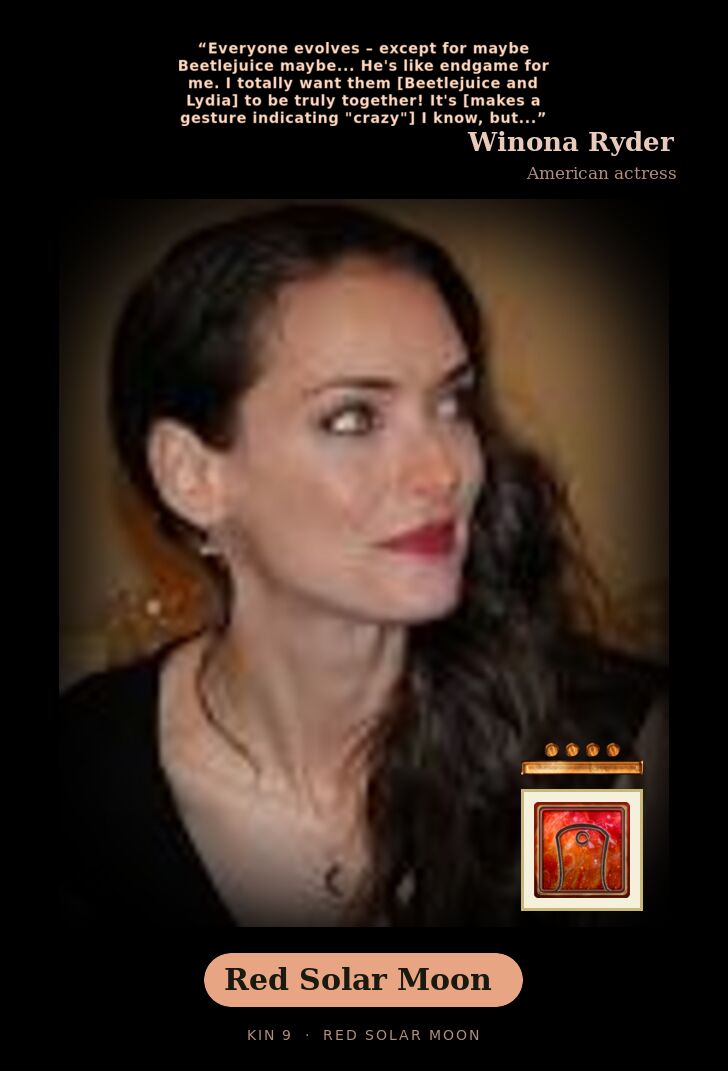 Winona Ryder · Red Solar Moon